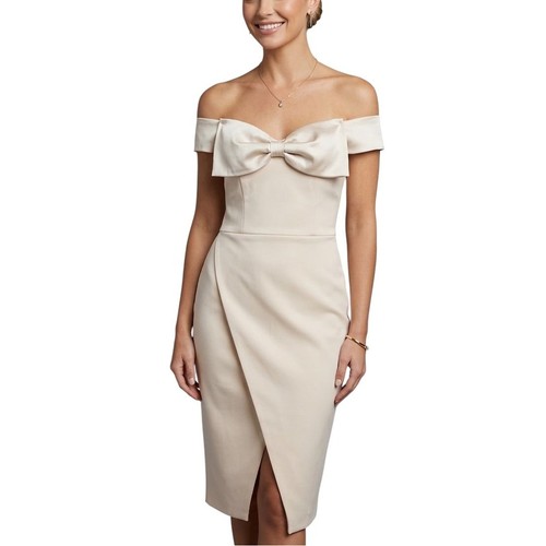 Lavish alice off shoulder bow - off,