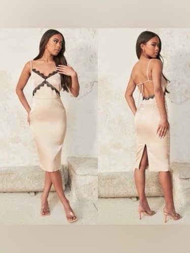 Lavish alice champagne satin - lavish,